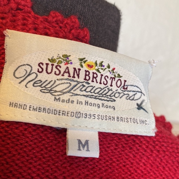 Vintage Susan Bristol New Traditions Embroidered Cottagecore - Picture 10 of 12